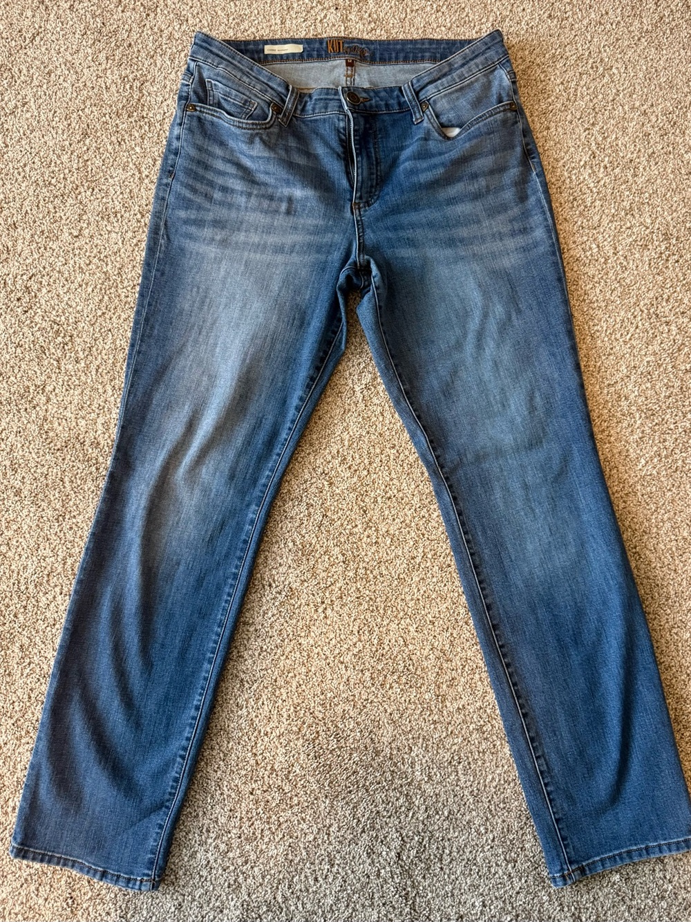 Kut from the Kloth Medium Blue Straight Leg Jeans